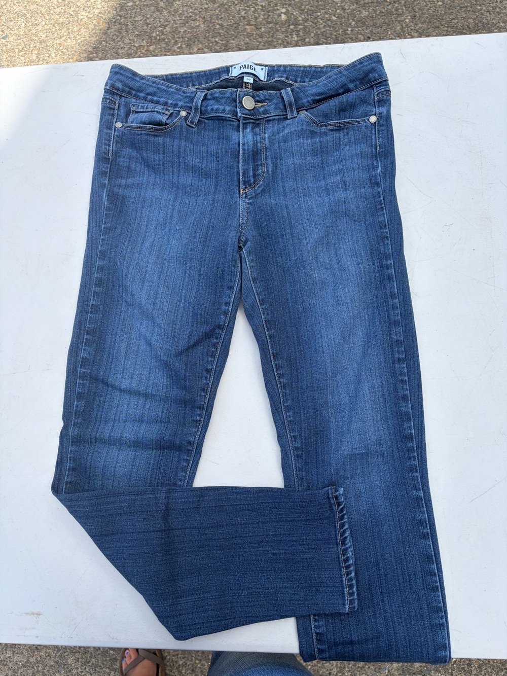 PAIGE Women's Blue Verdugo Ankle Jeans
